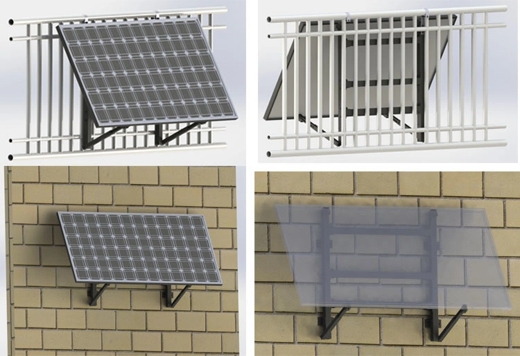 Adjustable Kit PV Mount Solar System Solar Panel Mounting Brackets Balcony